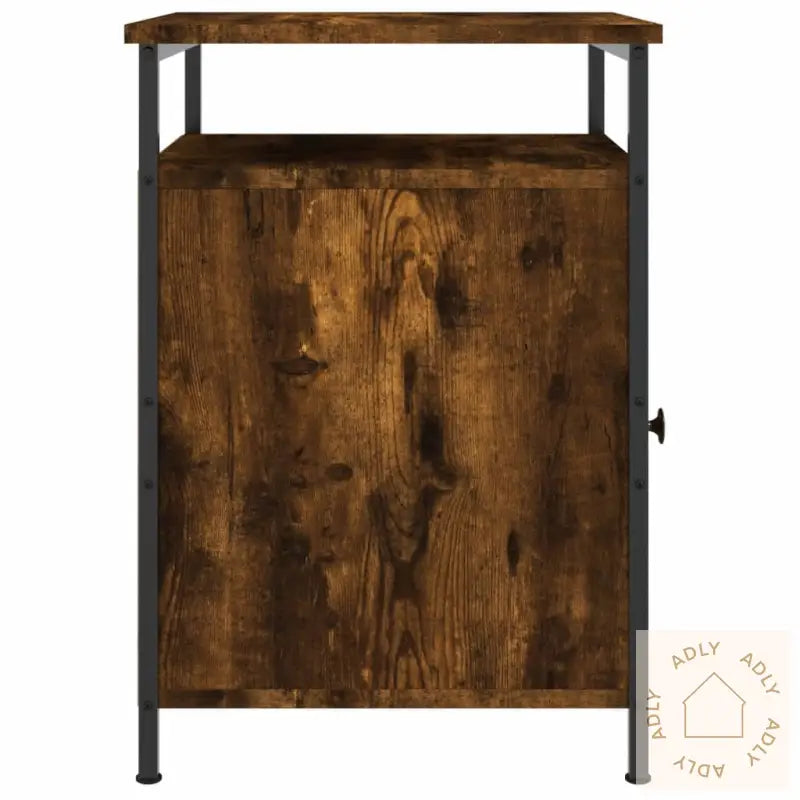 Nattbord Røkt Eik 40X42X60 Cm Konstruert Tre