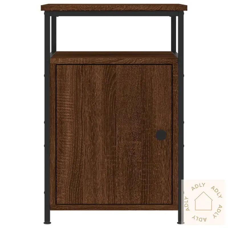 Nattbord Brun Eik 40X42X60 Cm Konstruert Tre