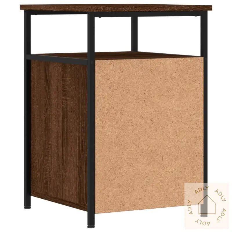 Nattbord Brun Eik 40X42X60 Cm Konstruert Tre