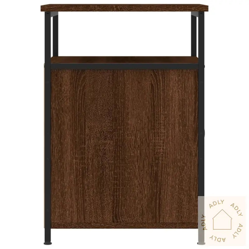 Nattbord Brun Eik 40X42X60 Cm Konstruert Tre