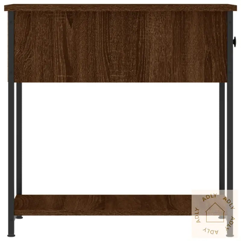 Nattbord Brun Eik 30X60X60 Cm Konstruert Tre