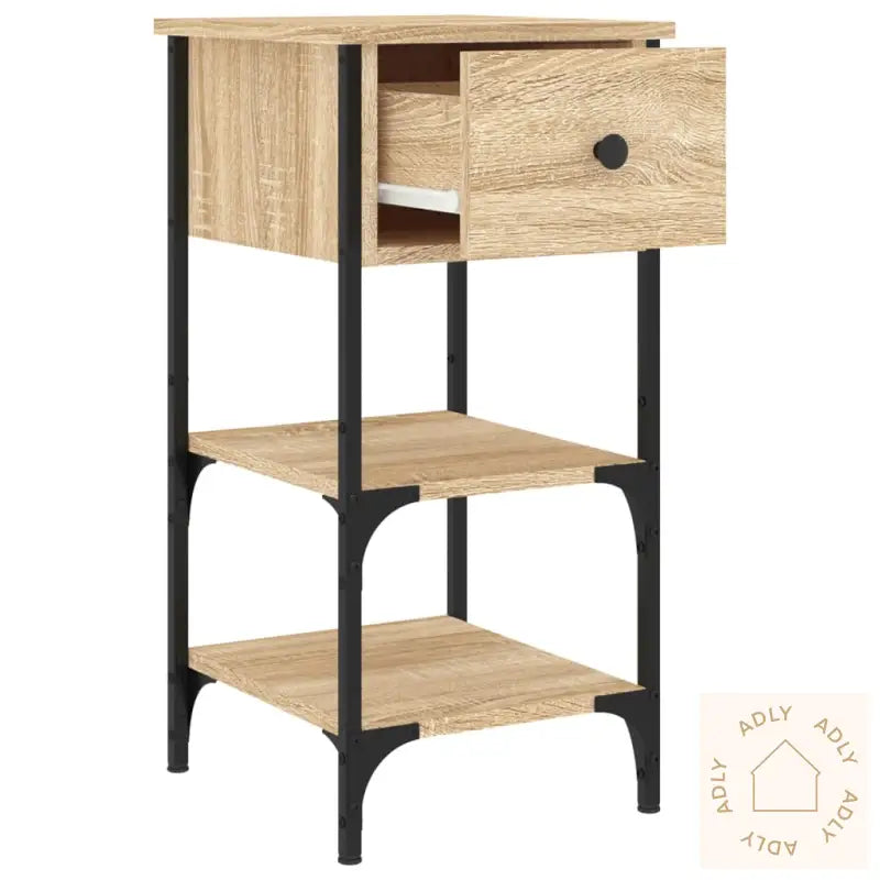 Nattbord 2 Stk Sonoma Eik 34X36X70 Cm Konstruert Tre