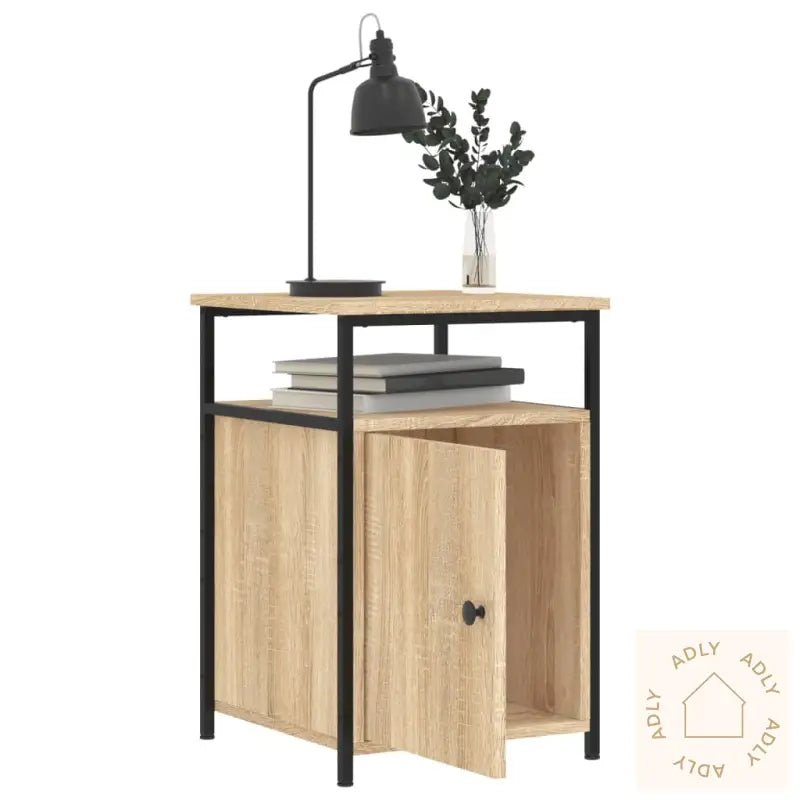 Nattbord Sonoma Eik 40X42X60 Cm Konstruert Tre