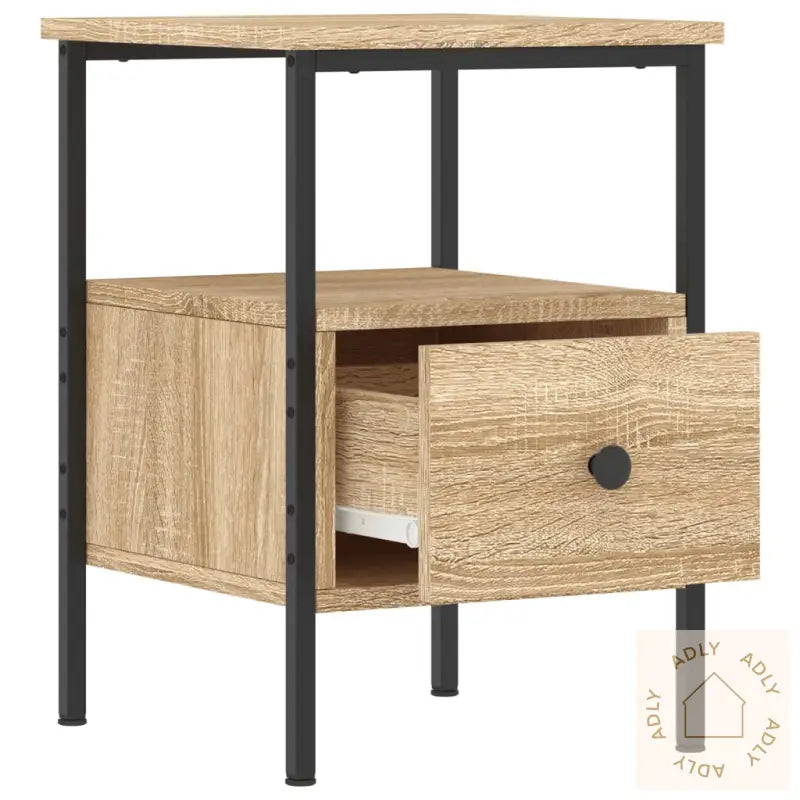 Nattbord 2 Stk Sonoma Eik 34X36X50 Cm Konstruert Tre