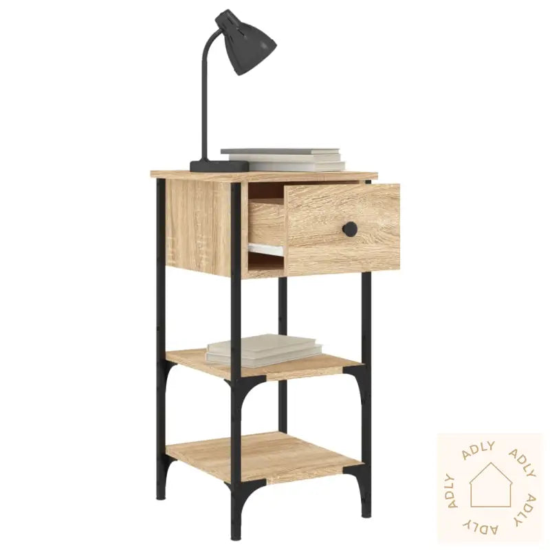 Nattbord 2 Stk Sonoma Eik 34X36X70 Cm Konstruert Tre