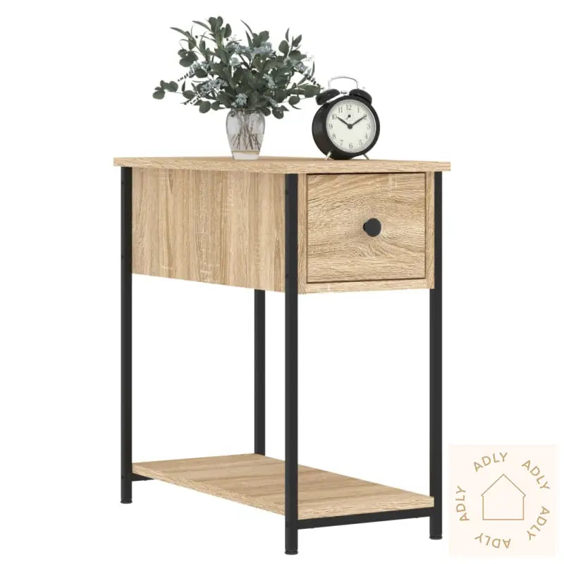 Nattbord 2 Stk Sonoma Eik 30X60X60 Cm Konstruert Tre