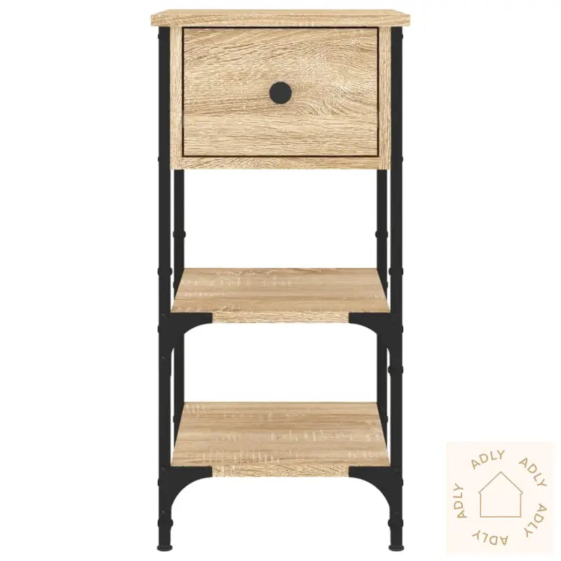 Nattbord 2 Stk Sonoma Eik 34X36X70 Cm Konstruert Tre