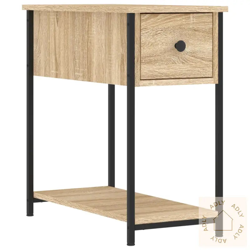 Nattbord 2 Stk Sonoma Eik 30X60X60 Cm Konstruert Tre