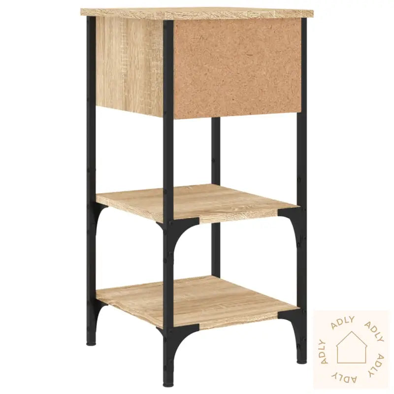 Nattbord 2 Stk Sonoma Eik 34X36X70 Cm Konstruert Tre