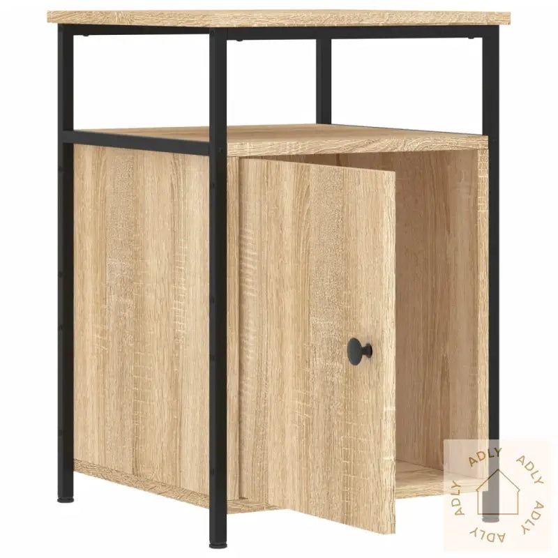 Nattbord Sonoma Eik 40X42X60 Cm Konstruert Tre