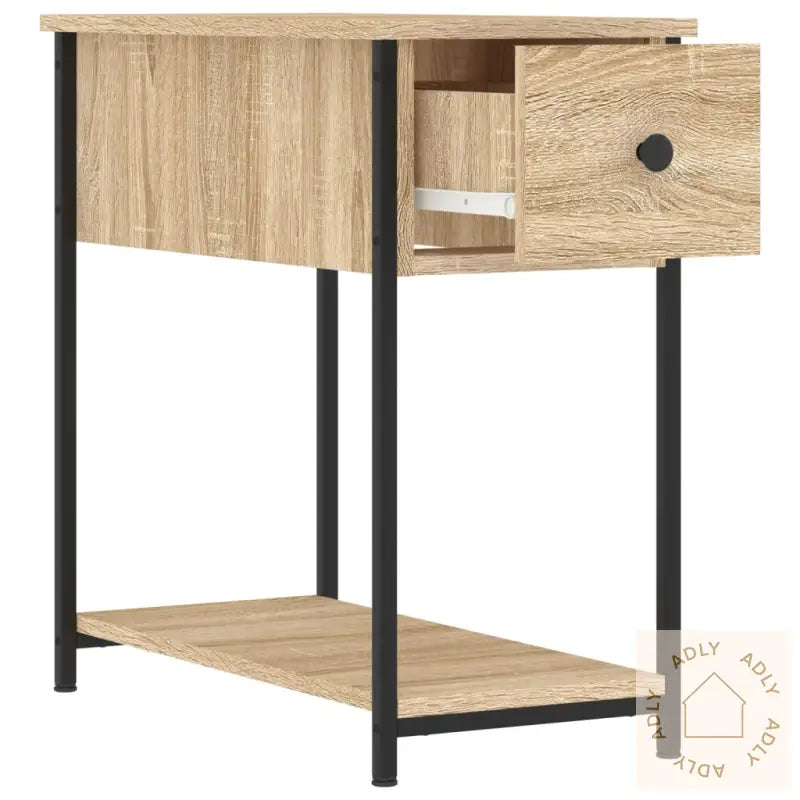 Nattbord 2 Stk Sonoma Eik 30X60X60 Cm Konstruert Tre