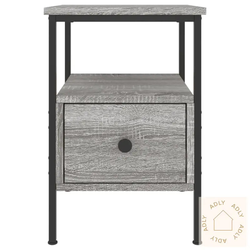 Nattbord Grå Sonoma 34X36X50 Cm Konstruert Tre