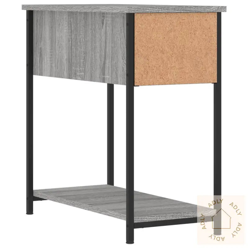 Nattbord Grå Sonoma 30X60X60 Cm Konstruert Tre