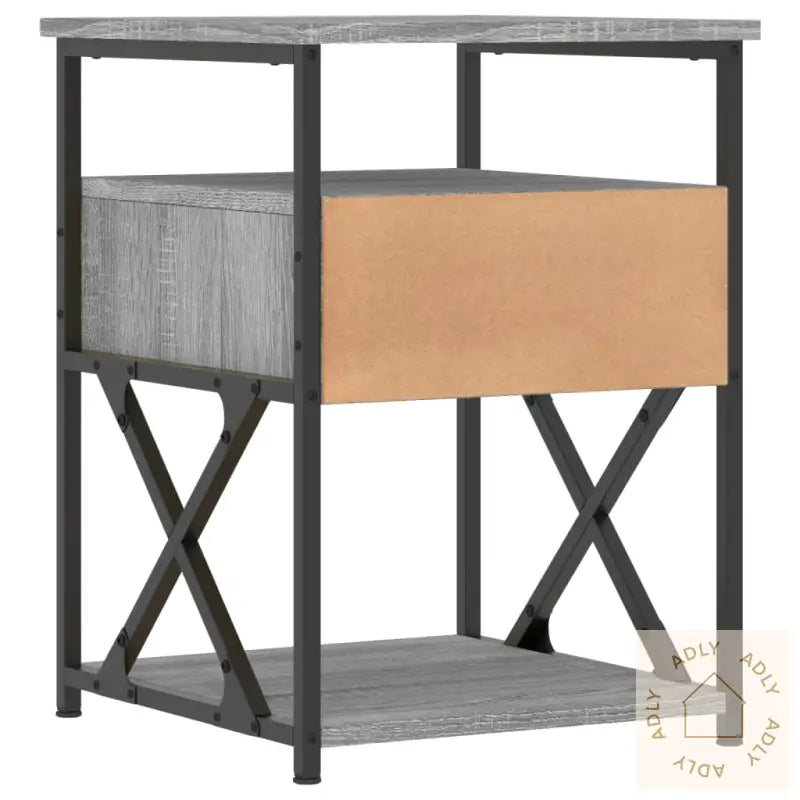 Nattbord 2 Stk Grå Sonoma 40X42X55 Cm Konstruert Tre