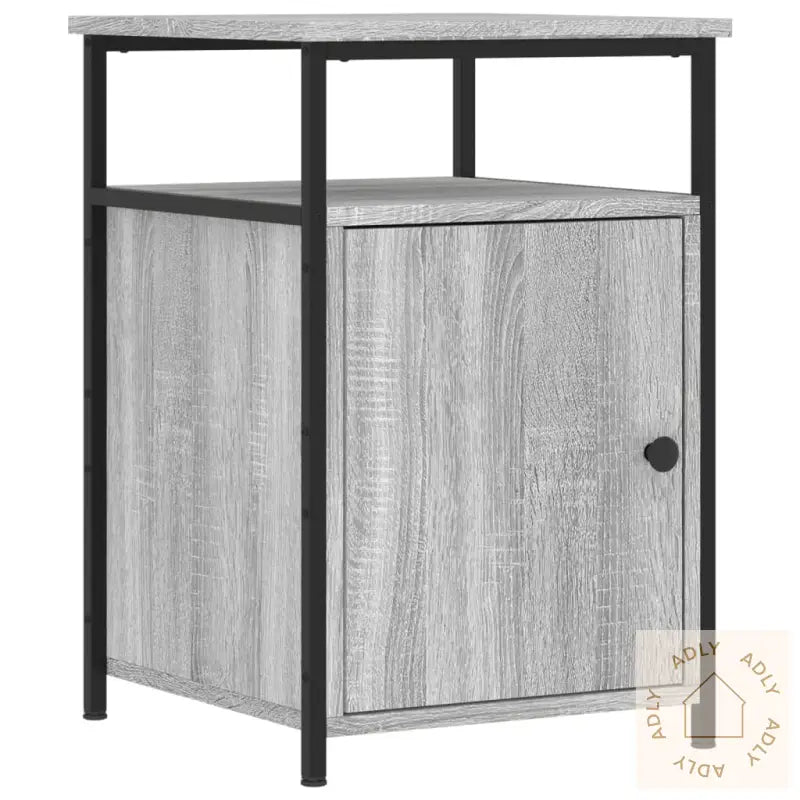 Nattbord 2 Stk Grå Sonoma 40X42X60 Cm Konstruert Tre