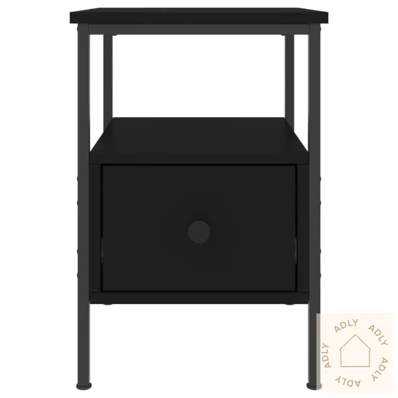Nattbord Svart 34X36X50 Cm Konstruert Tre