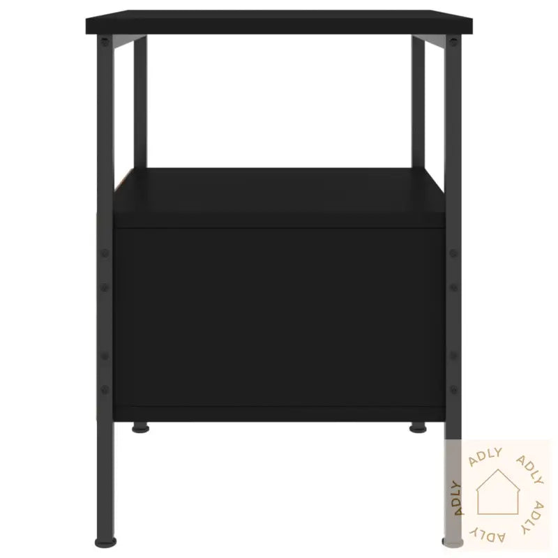 Nattbord Svart 34X36X50 Cm Konstruert Tre