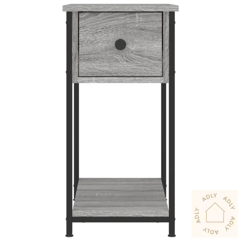 Nattbord Grå Sonoma 30X60X60 Cm Konstruert Tre