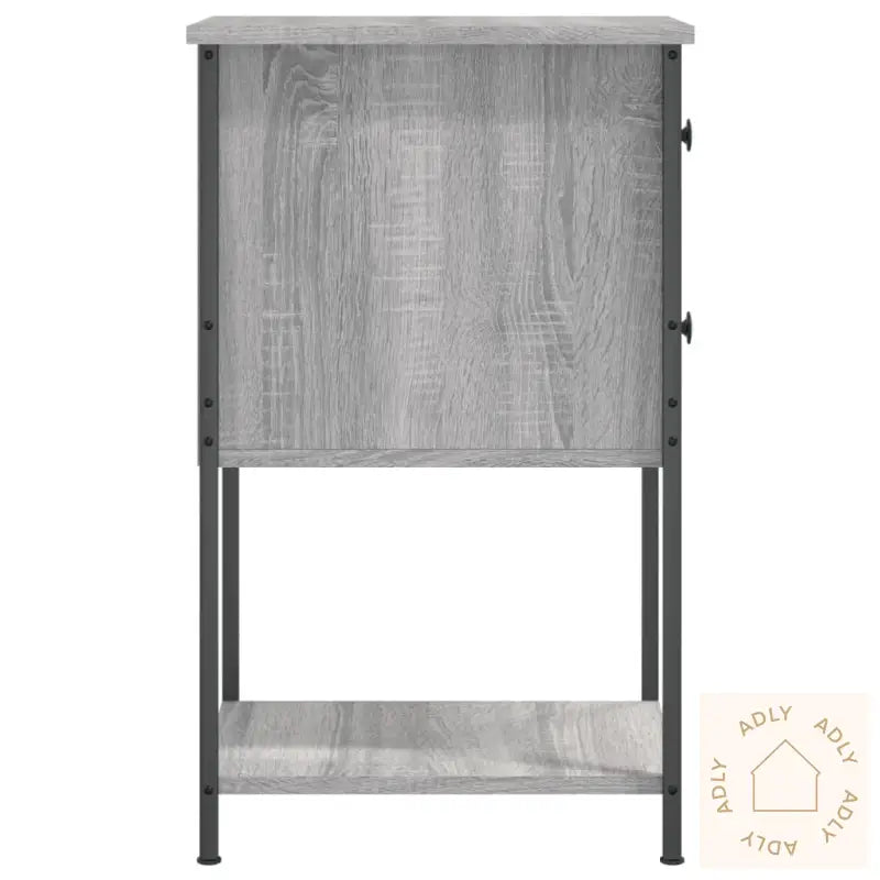 Nattbord Grå Sonoma 32X42X70 Cm Konstruert Tre