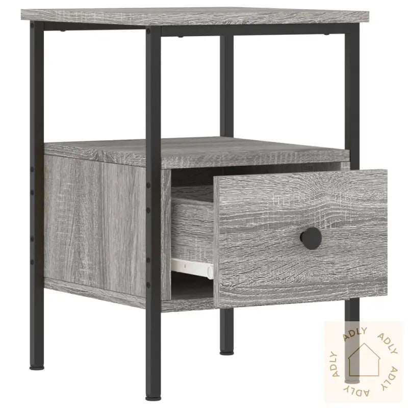 Nattbord Grå Sonoma 34X36X50 Cm Konstruert Tre