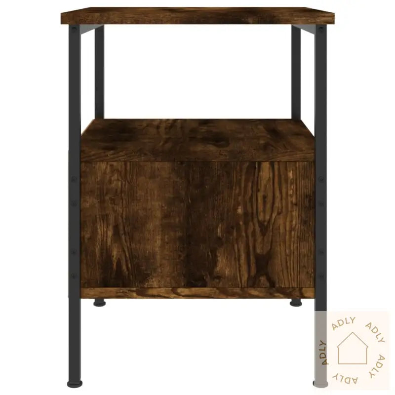 Nattbord Røkt Eik 34X36X50 Cm Konstruert Tre