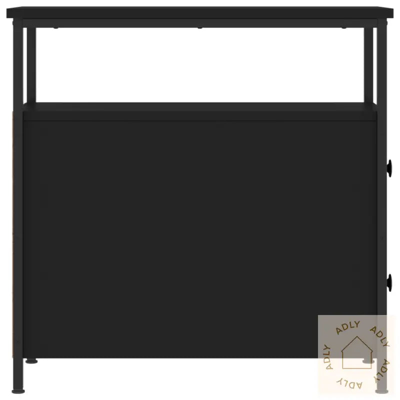 Nattbord 2 Stk Svart 30X60X60 Cm Konstruert Tre