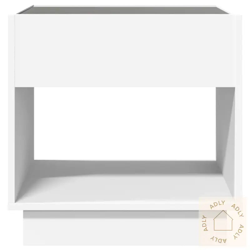 Salongbord Med Infinity Led Hvit 50X50X50 Cm