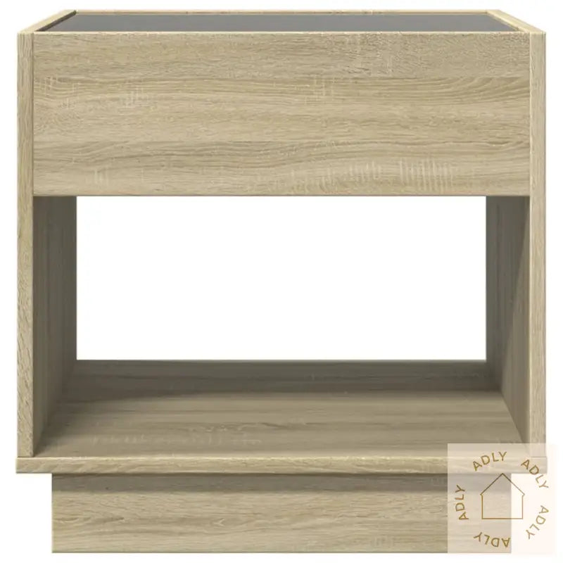 Salongbord Med Infinity Led Sonoma Eik 50X50X50 Cm