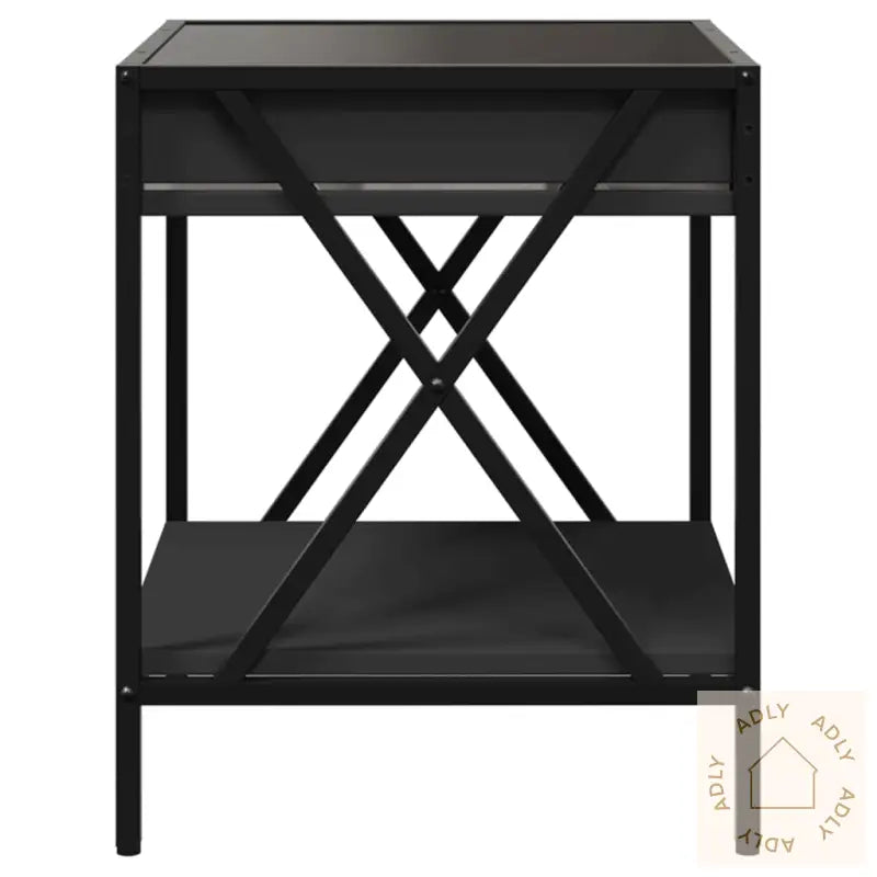 Salongbord Med Infinity Led Svart 40X40X49 Cm