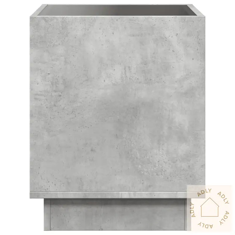 Salongbord Med Infinity Led Betonggrå 40X40X50 Cm