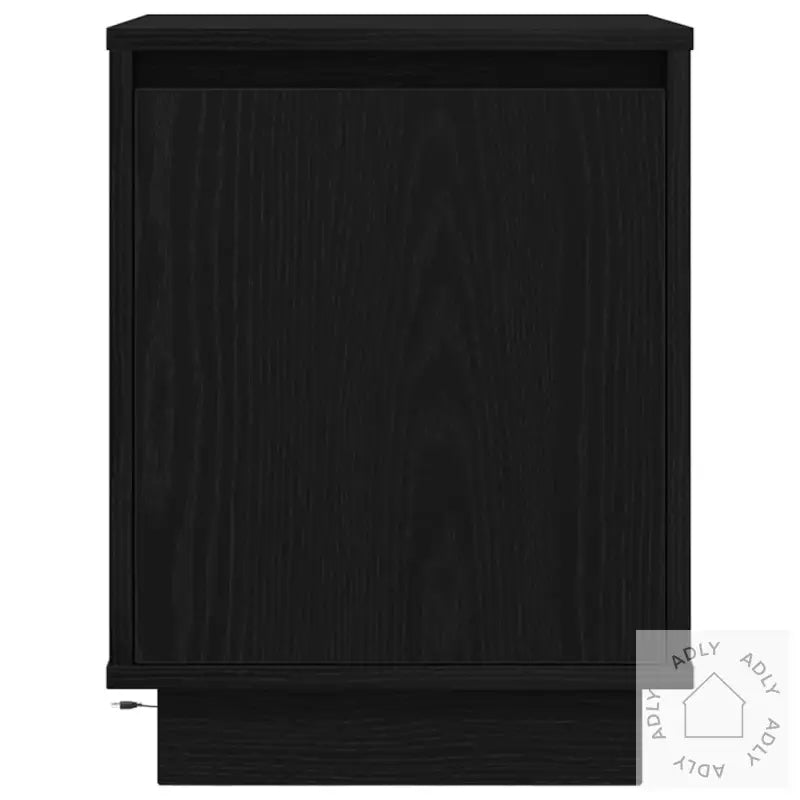 Nattskap Med Led-Lys 2 Stk Svart 38X34X50 Cm