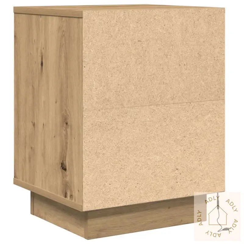 Nattbord Med Led 2 Stk Artisan Eik 38X34X50 Cm