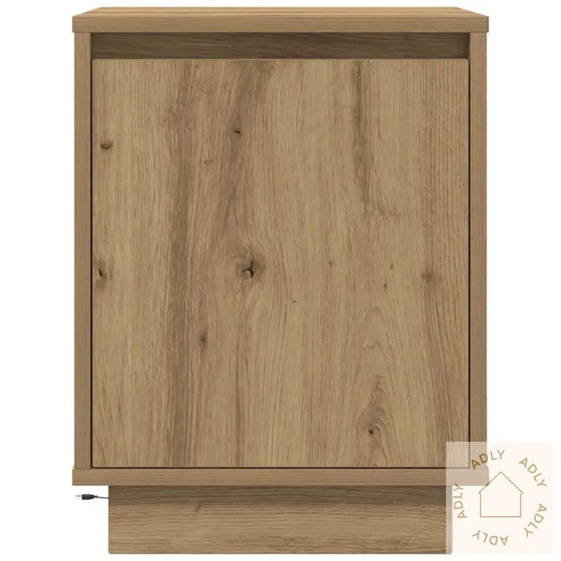 Nattbord Med Led 2 Stk Artisan Eik 38X34X50 Cm