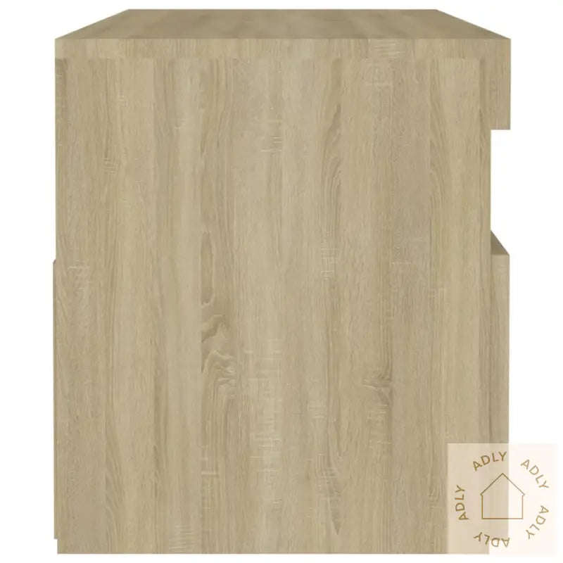 Nattbord & Led-Lys 2 Stk Sonoma Eik 60X35X40 Cm