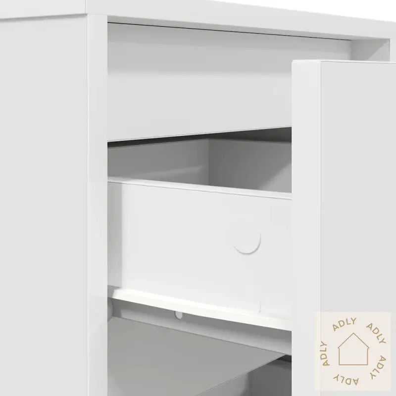 Nattskap Med Led-Lys Hvit 38X34X50 Cm
