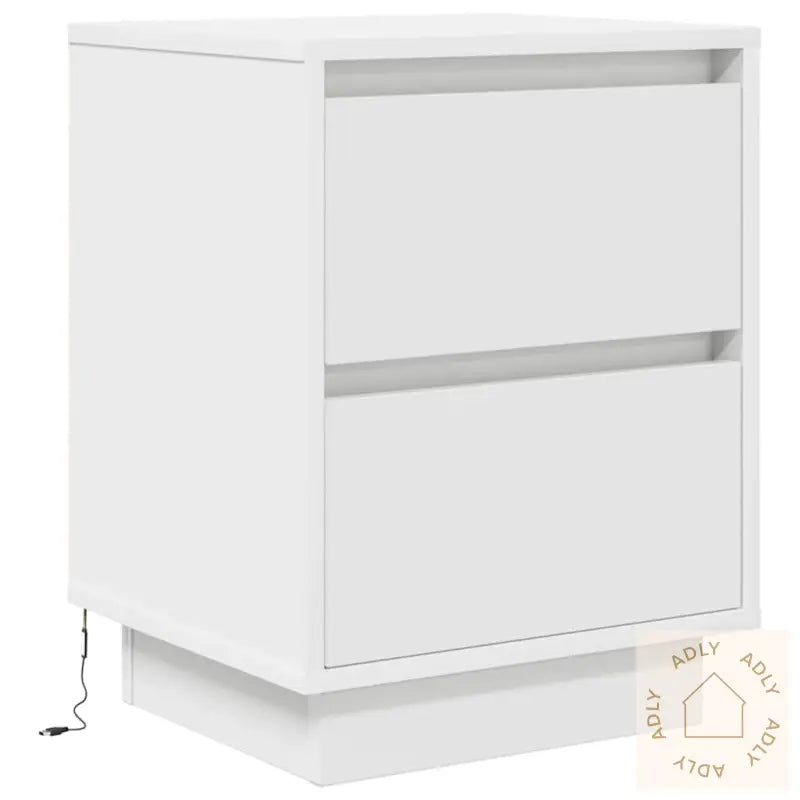 Nattskap Med Led-Lys Hvit 38X34X50 Cm