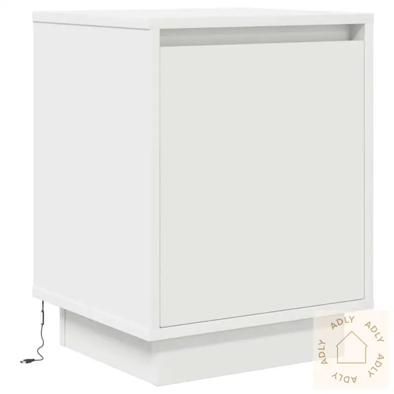 Nattskap Med Led-Lys Hvit 38X34X50 Cm