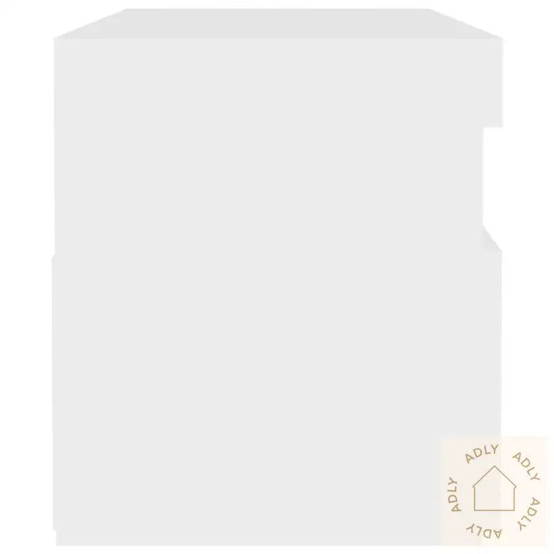 Nattbord Med Led-Lys 2 Stk Hvit 60X35X40 Cm Konstruert Tre