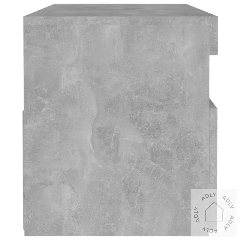 Nattbord & Led-Lys 2 Stk Betonggrå 60X35X40 Cm