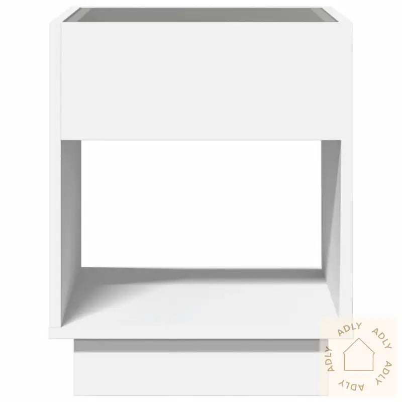 Salongbord Med Infinity Led Hvit 40X40X50 Cm