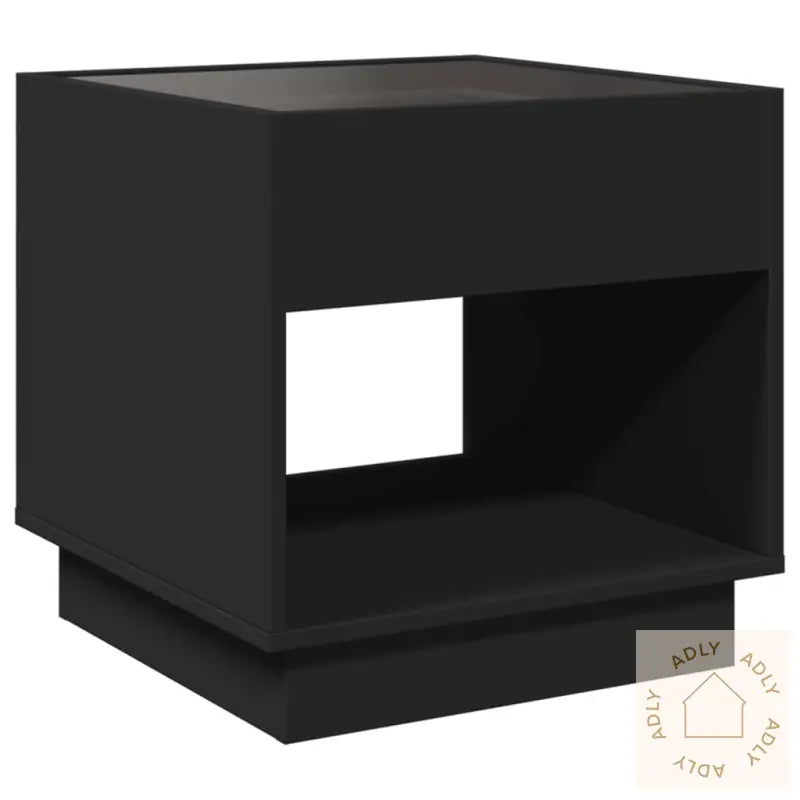 Salongbord Med Infinity Led Svart 50X50X50 Cm