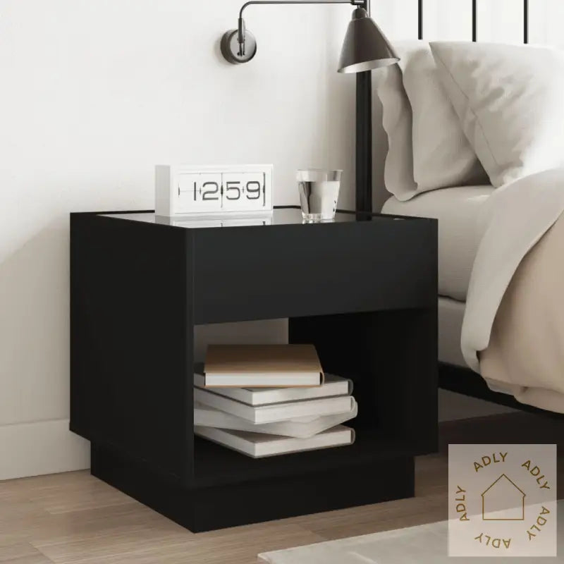 Salongbord Med Infinity Led Svart 50X50X50 Cm