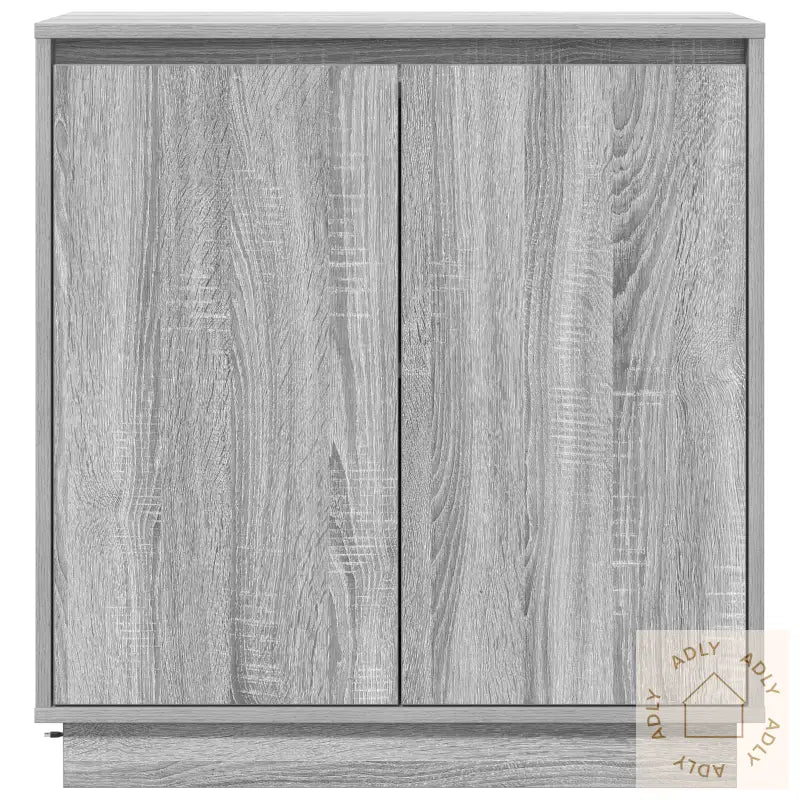 Skap Med Led, Grå Sonoma, 71X34,5X75 Cm, Laget Av Tre