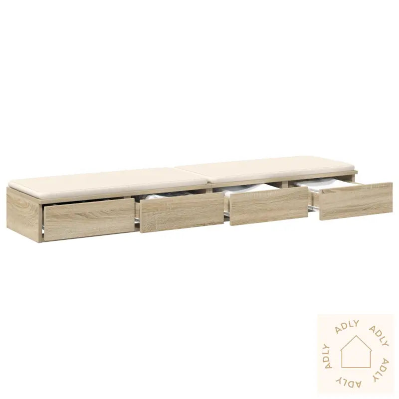 Seng Skuffer Sonoma Eik 150X36,5X16,5 Cm Konstruert Tre