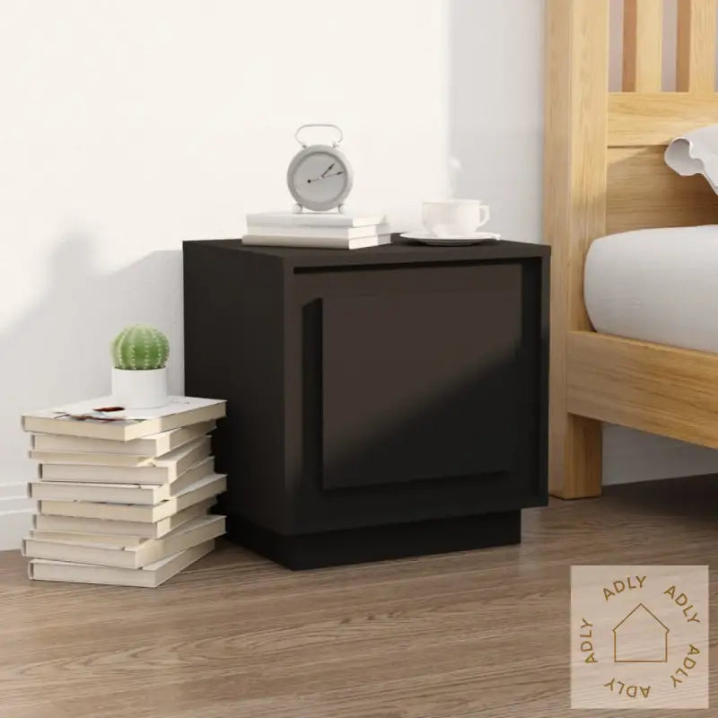 Nattbord 2 Stk Svart 44X35X45 Cm Konstruert Tre