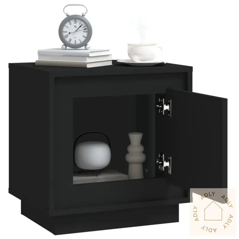 Nattbord 2 Stk Svart 44X35X45 Cm Konstruert Tre