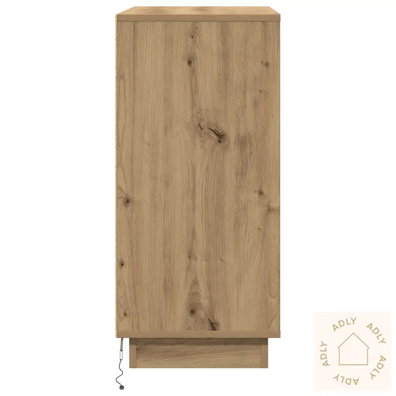 Skap Med Led, I Artisan Eik, 71X34,5X75 Cm, Laget Av Konstruert Tre