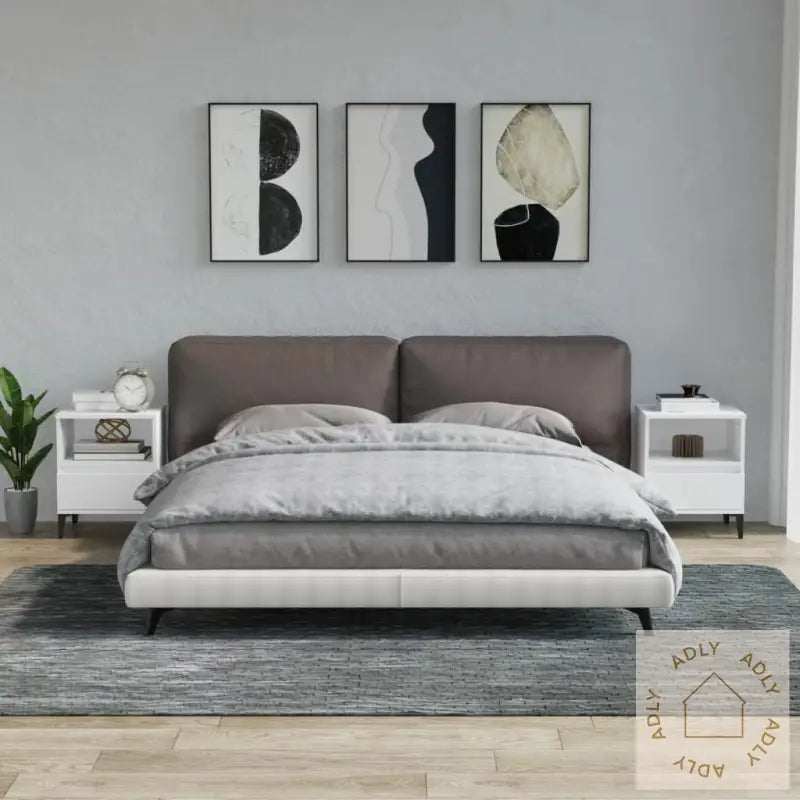 Nattbord 2 Stk Hvit 40X35X50