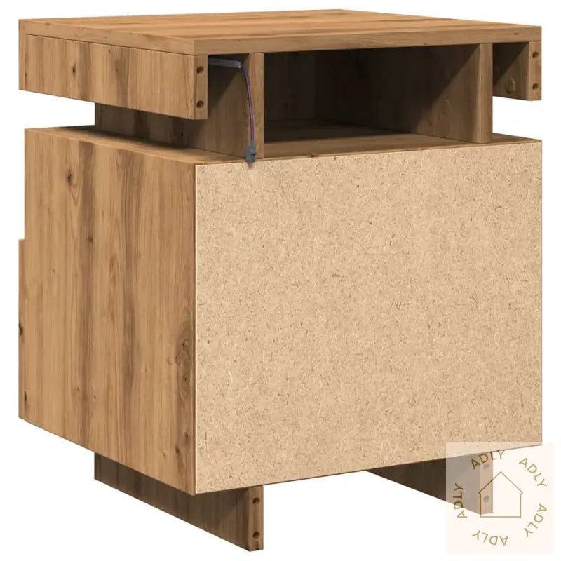 Nattbord Med Led 2 Stk Artisan Eik 40X39X48,5 Cm