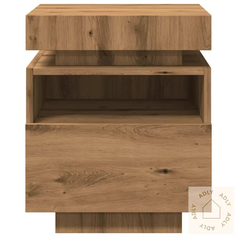 Nattbord Med Led 2 Stk Artisan Eik 40X39X48,5 Cm